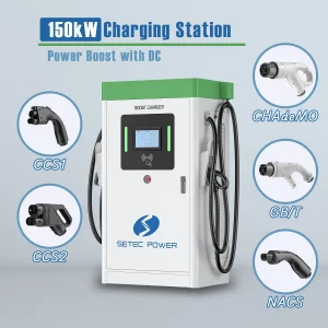 SETEC POWER Advanced 150kW EV Charger PowerBoost X with DC for Quick Charging High Power Charging Station