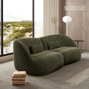 Modern Green Couch Loveseat