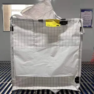 Atacado 1ton Saco Super Sack Tipo C Sling Tote 1200kg Saco a Granel PP Antiestático FIBC Jumbo Condutivo 1.5ton Saco Grande