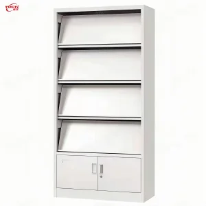 Shelving Single Sided Metal Steel Magazine Book Periodical Shelf Display Bookshelf Metal Display Rack