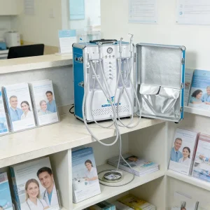 Portable Dental Units with Suction Compressor and Handpiece Mobile Dental Chair Delivery System for Oral Care Treatment