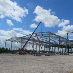 Steel Structure Prefab Galvanized Metal Building for Industrial Multi Span Warehouse Workshop