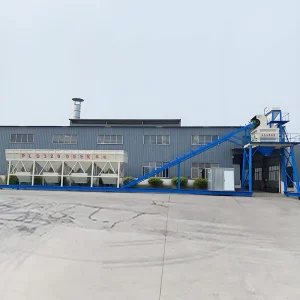 Good Quality Concrete Batching Plant Yg50 with 50 75 100m3/H High Output and Twin Shaft Mixer