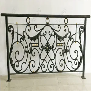 Modern Balcony Wrought Iron Railing Design