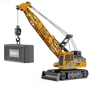 Xinbo 2.4GHz RC Truck Crawler Tower Crane Model Cable Remote Control Excavator Tractor Digging Engineering Toy Construction Vehicle