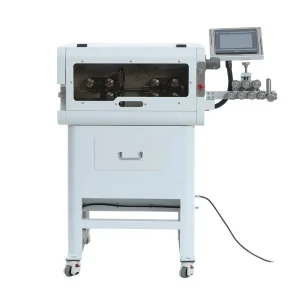 Floor Model Servo Cutter Automatic 30sqmm 16mm Diameter Cores Wire Cable Cut and Strip Machine