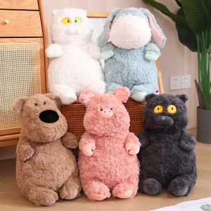 Almohadas de animales zorro gato dragón oso