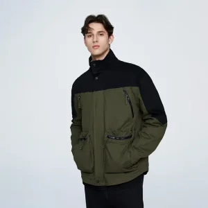Wholesale ZD contrasting color green bomber jacket Manufacturer, Company