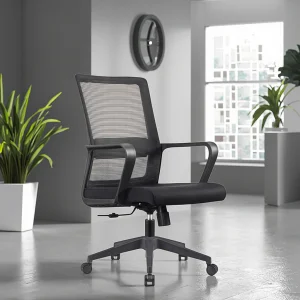 Factory Wholesale Modern Design Swivel Adjustable Ergonomic Office Chair Rocking Movement Steel Base Mesh Cheap for Home Office