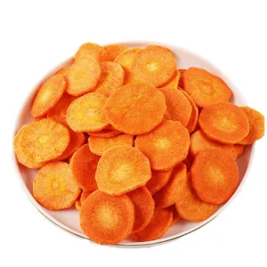 Chips de Cenoura Secas Fritas a Vácuo Saudáveis e Vendidas com Sucesso - Snacks de Cenoura de Legumes Secos