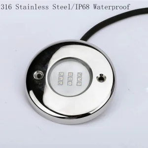Aço Inoxidável de Grau de Engenharia Resistente à Corrosão 12V/24V Luz de Parede à Prova d'Água para Piscina de Paisagem