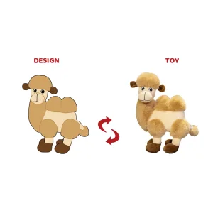 Juguete de peluche de camello suave y personalizado - Figurita de camello adorable y coleccionable