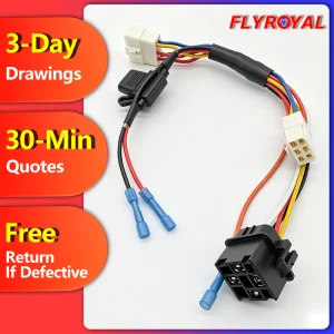 Custom Car Engine Relay Socket Wiring Harness
