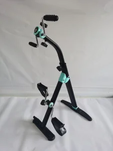 Treinador de Pedal Masculino Dobrável com Capa Externa de PP Manual Preto Equipamento de Ginástica Exercitador