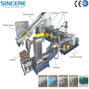 Máquina de reciclagem de resíduos plásticos