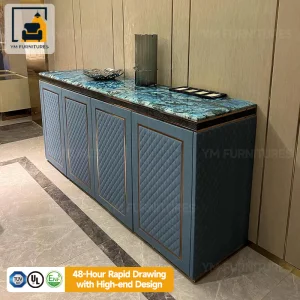 Dining Rooms Contemporary Storage Cabinet Console Table 4 Doors Dining Leather Sideboard