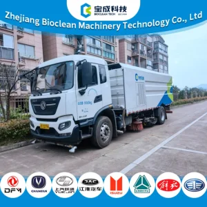 OEM 18T dongfeng outdoor vacuum baggerroad electric city road street sweeper truck