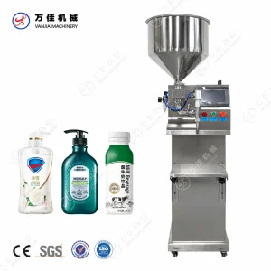 Semi Automatic High Precision Ointment Gel Servo Driven Gear Pump Liquid Filling Machine