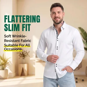 Anti-Wrinkle Polyester Dress Shirts