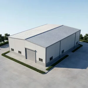Estructura de acero industrial almacén modular cobertizo de metal para logística de fábrica