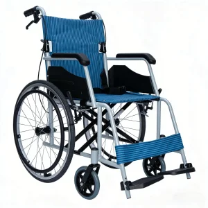 Steel Frame Fold up Wheelchair for Effortless Mobility and Support