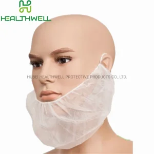 غطاء لحية غير منسوج قابل للتخلص مع تصميم مزدوج مرن