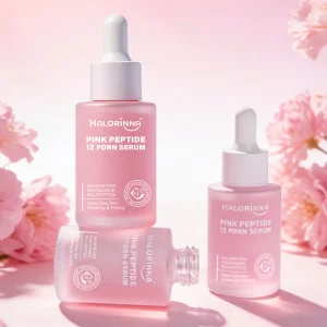 HALORINNA Organic Vitamin C PDRN Hydrating Facial Serum 30ml-Nourishing Brightening Lightweight Moisturizer for Daily Skincare