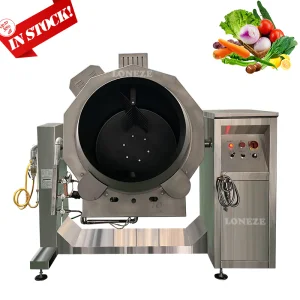 Gas Heating Cooking Machine Robot Automatic Hotel Cooking Pot with Mixer