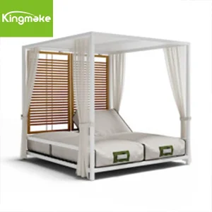 Elegant Two-Person Outdoor Daybed for Relaxation and Leisure
