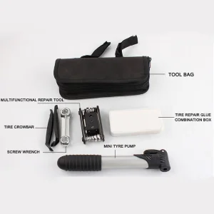 Bike Tool Repair Kit with Pump