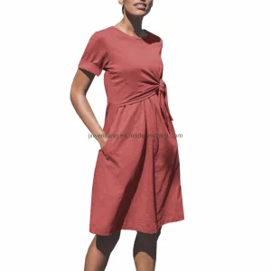 Vestido envolvente casual de maternidade