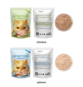 ODM High-Quality Beef Chicken Salmon Cat Wet Pouch Food Snacks for Dog