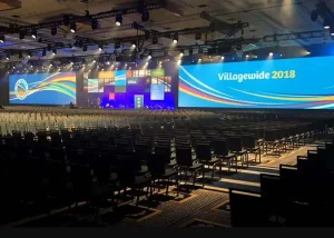 P2.9 P3.91 Movable Portable Giant DJ Booth Signage by Pantalla Indoor Outdoor Video Rental Display Screens LED Wall for Big Event