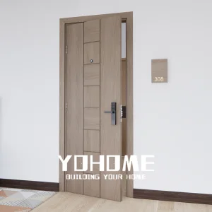 BS Listed Acoustic Soundproof Hotel Wooden 36 Fire Rated Bedroom Door Prices Modern Doors Apartments