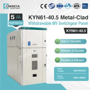 Cnkeeya Wenzhou Distribution Board 35kv 40.5kv High Voltage Kyn61 Switchgear