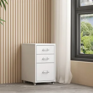 Three Chest Of Drawers Metal File Cabinet Metal Sideboard With Lock Under Desk Filing Cabinet Office Furniture For School Home