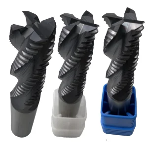CNC Machine Wave Edge Milling Cutter 4-Blade Carbide Tungsten Steel Corrugated Rough Milling Cutter 4 6 8 10 12 14 16 18mm 20mm