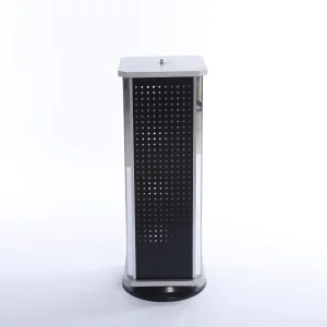 Yiwu Hotter Black Metal Four Rotatable Glass Store Display Rack