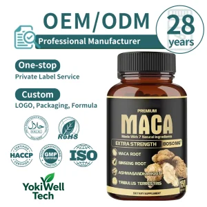 Bulk Order Maca Supplements for Men - Natural Blend with Maca Ginseng Ashwagandha Energy Support OEM ODM