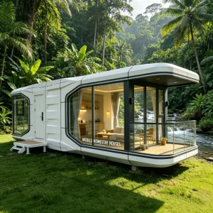 Explosive Models High-Quality Modular Rust Resistant Prefab Modular Space Capsule House for Desert Camp