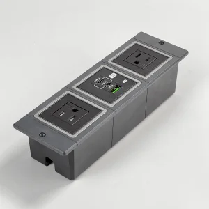 Office Sofa Cabinet Hidden Mounted Desk USB Socket For Furniture 20W PD 2 USB-C In Desk Recessed Power Strip