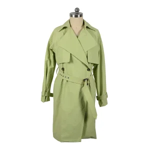 Fashion Design Custom Women's Trench Coat Warm Long Waist-Cinched Coat Outdoor Jacket