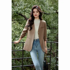 MIER Womens V-Neck Blouse