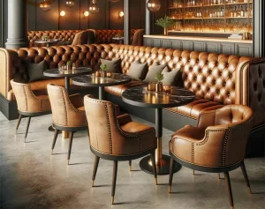 Luxury L Shape Corner Dining Booth Seating