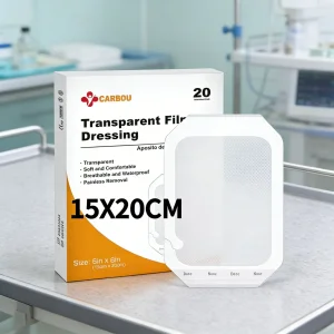 Carbou Transparent Film Dressing 15*20cm: Breathable Waterproof with Painless Removal