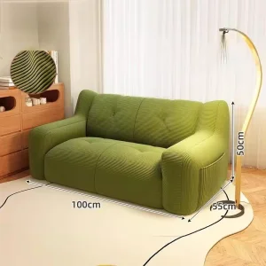 Ribbed Floor Loveseat