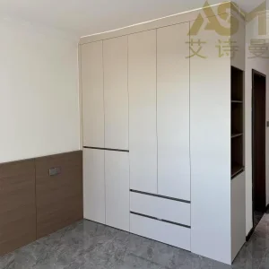 Manufacturer Bedroom Furniture Wooden Cupboard Closet System Wardrobe Cabinet Designs Vanity Armarios Steel Glass Shelf Custom Modern Bedroom Almirah Wardrobe