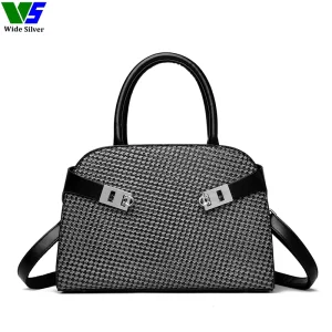 Amplio bolso de moda de cuero para damas con estilo nuevo, fabricante con personalización