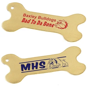 Custom Metal Printing Engraved Personalized Pet Dog Name ID Tag