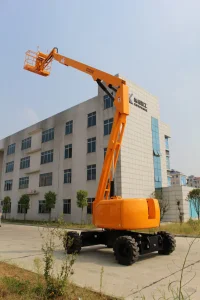 18m Height Trailer Mounted Articulated Boom Lift of High Quality Durable in Use